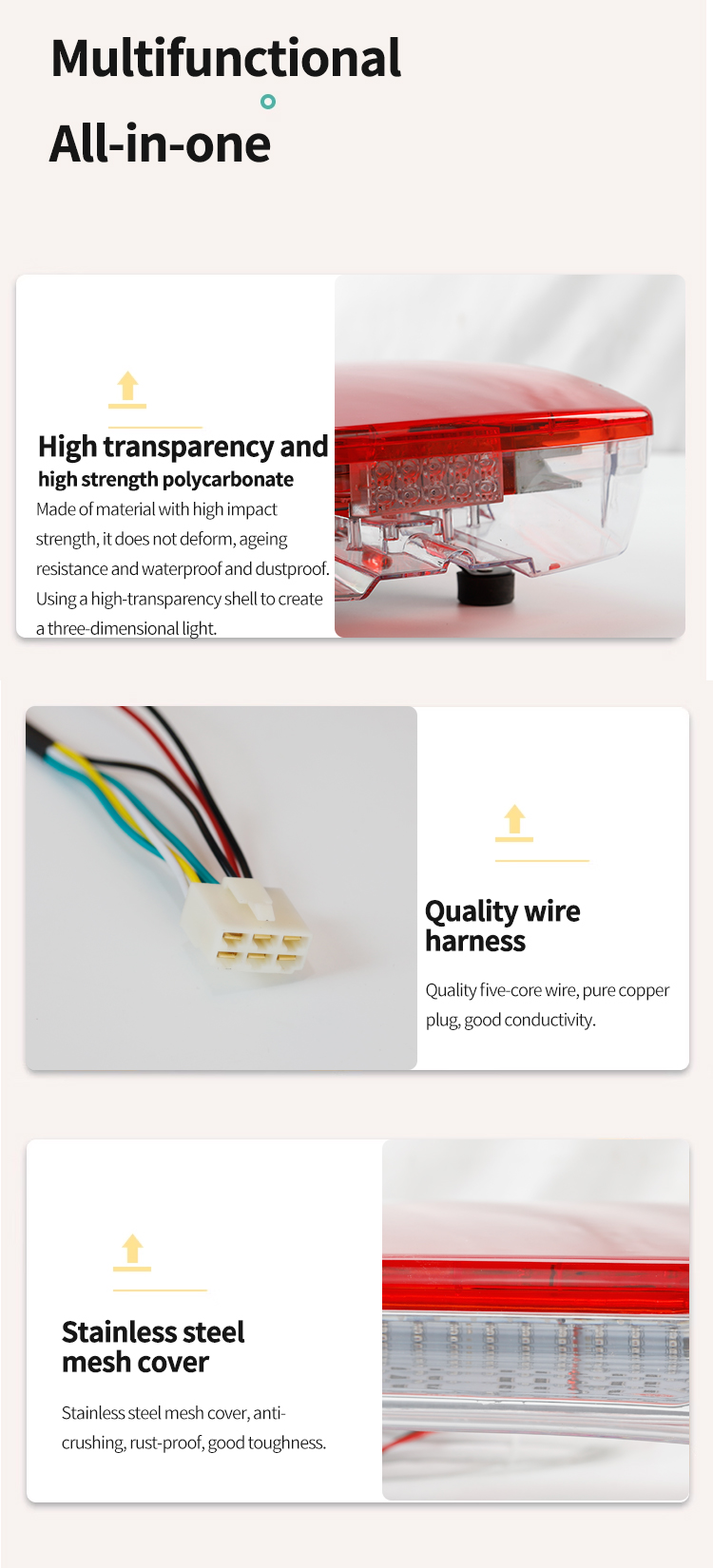 STBD-3000 roof warning light detail drawing STBD-3000 roof warning light detail drawing