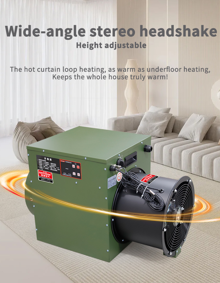 STMGDZ series axial flow electric fan heater left view STMGDZ series axial flow electric fan heater left view