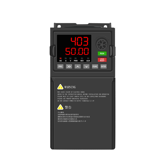 Single Phase To 3 Phase 380v AC DC Vector Control Converter 5.5kw VFD 
