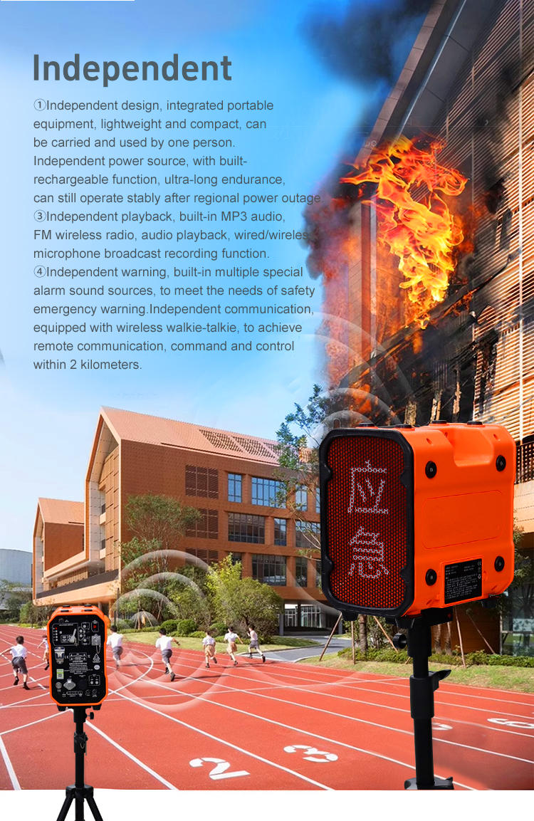 Emergency alarm, strong penetration warning and stable alarm