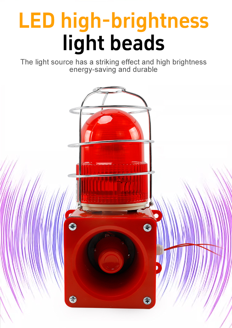 STSG-05 audible visual alarm front view