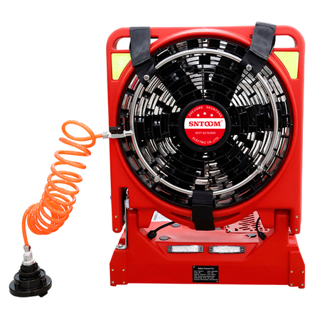 Spray fire fan Spray backpack lithium battery fire smoke extractor