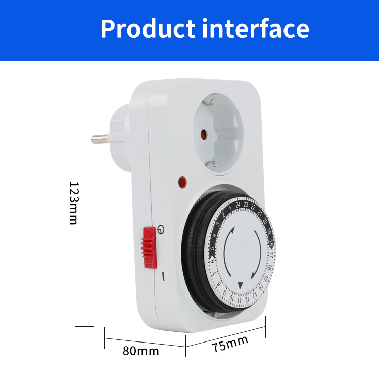 24h British Mechanical Timer for Home