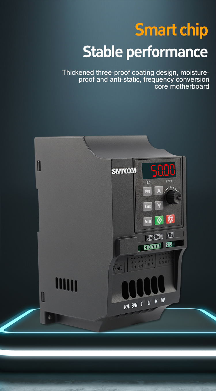 Side view of overload vector inverter