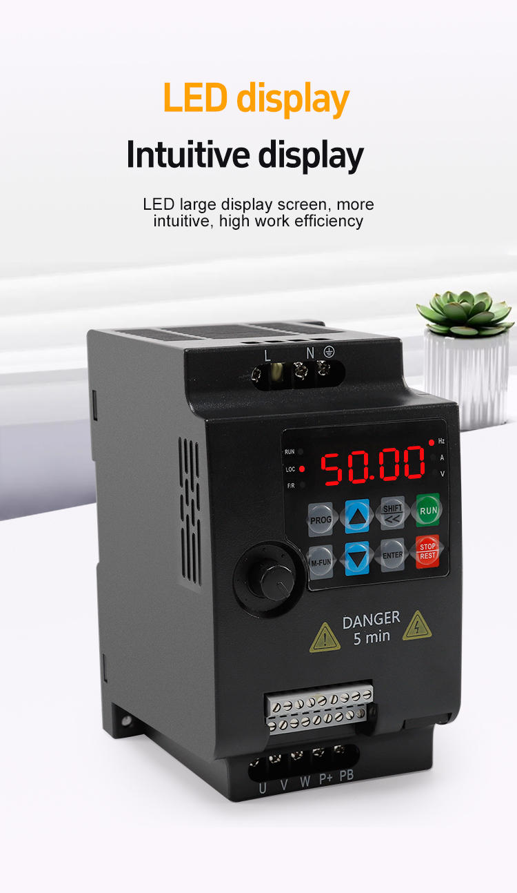 780 series Overloaded vector inverter left view
