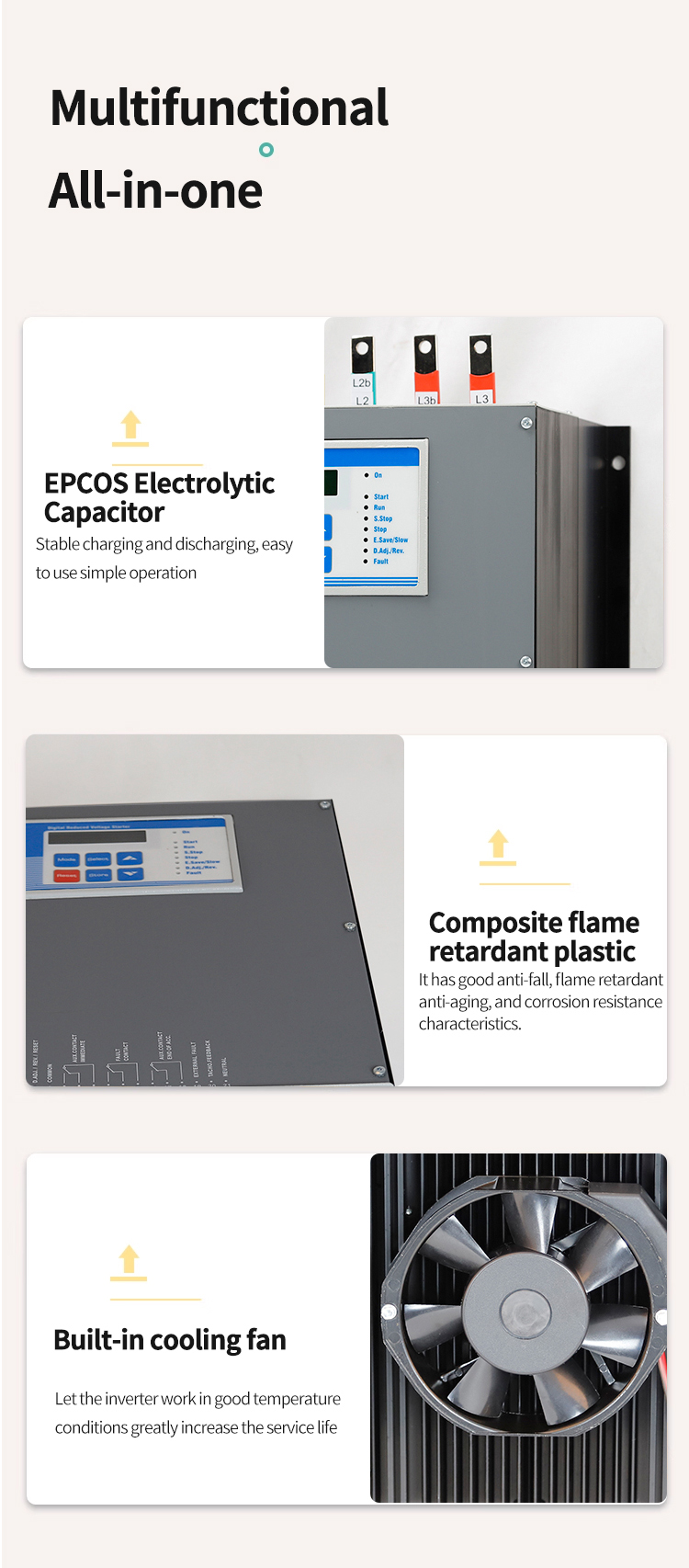 SHR2DN series online soft starter detail drawing