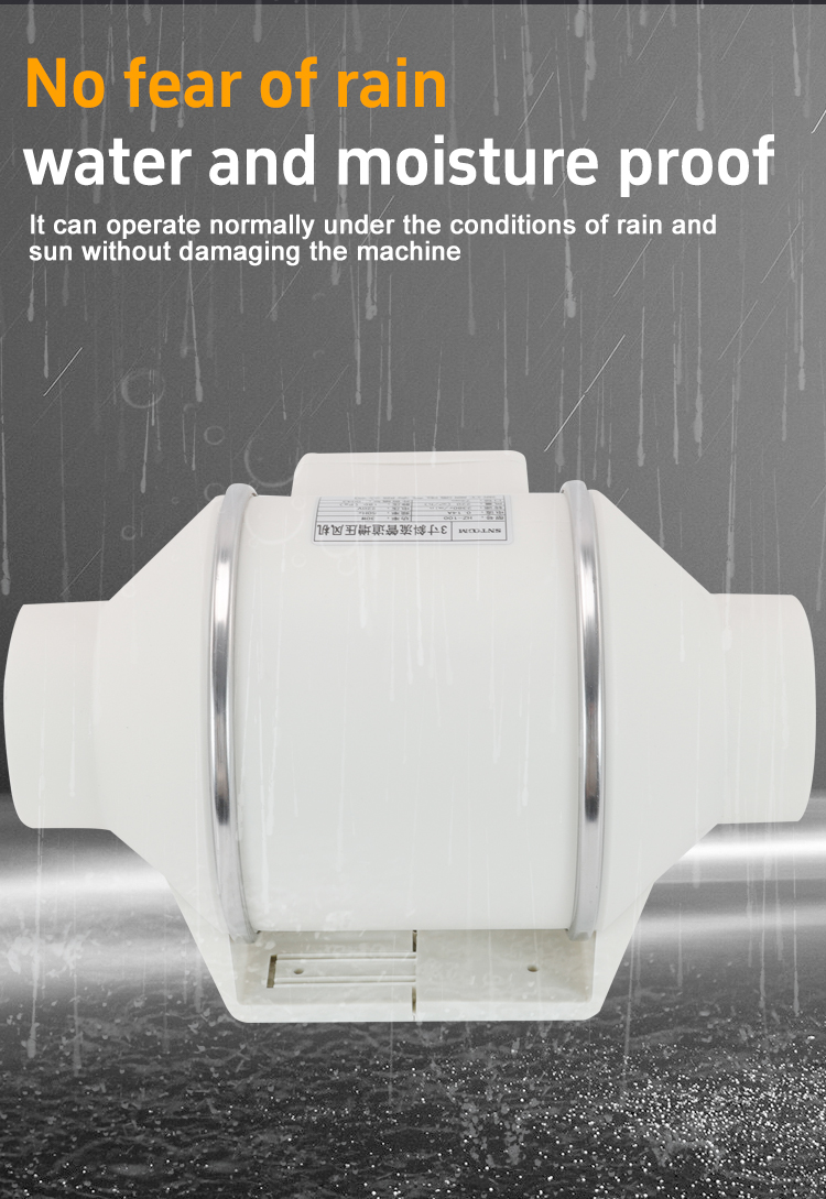 ST-100 oblique flow pipeline booster fan