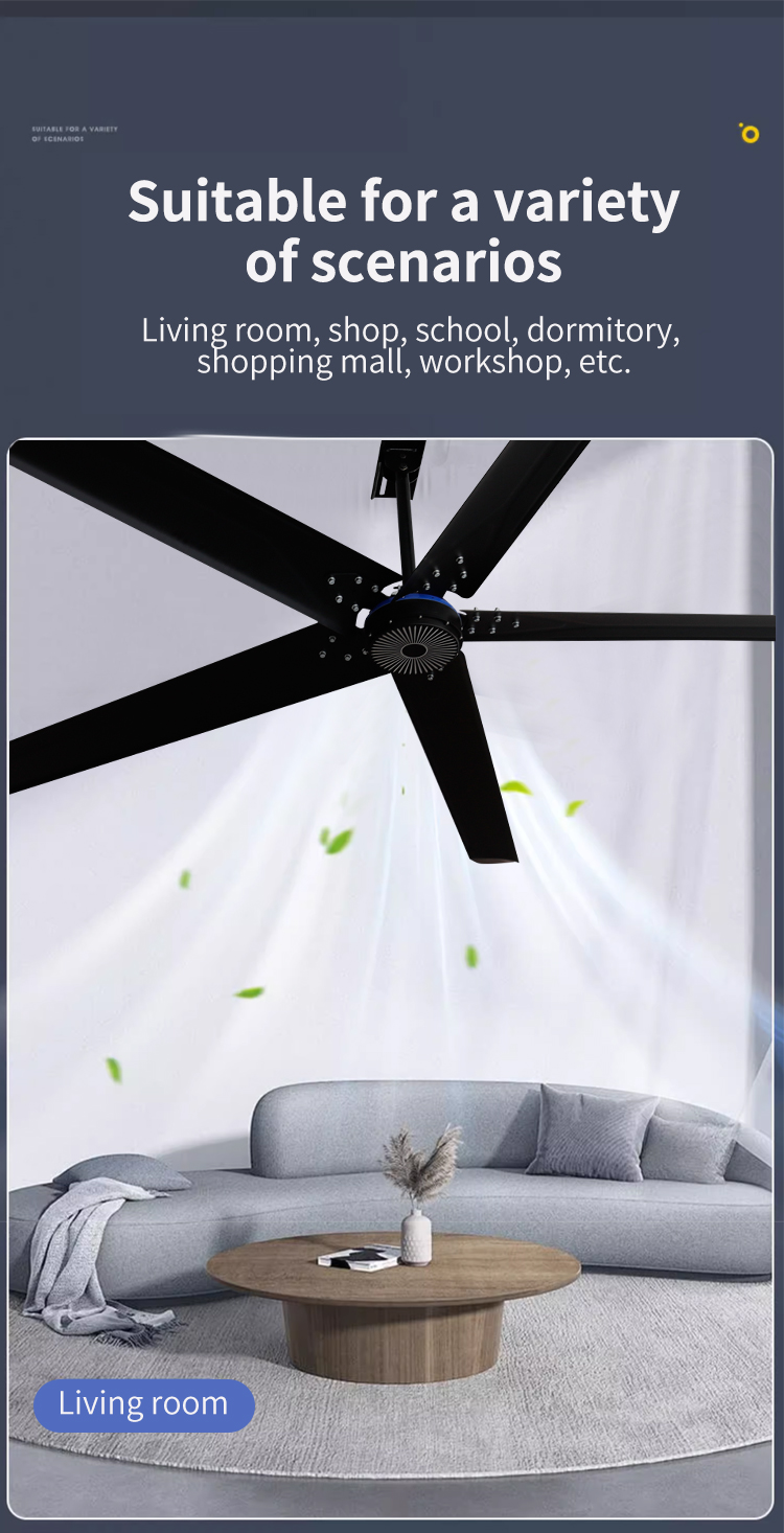Large ceiling fan suitable for living room