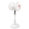 ST360-002DC white dual-headed 360-degree cruise electric fan
