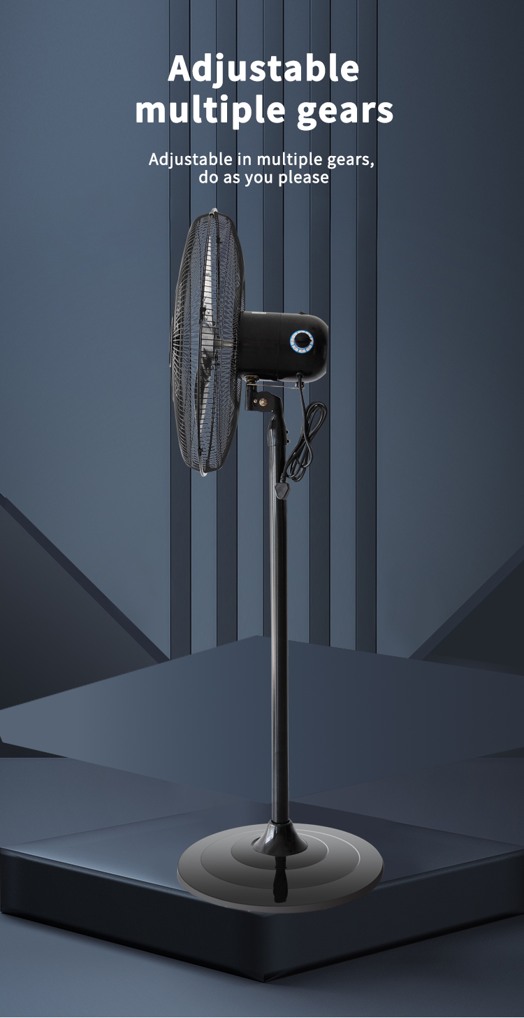 Side view of ST-50 vertical electric fan