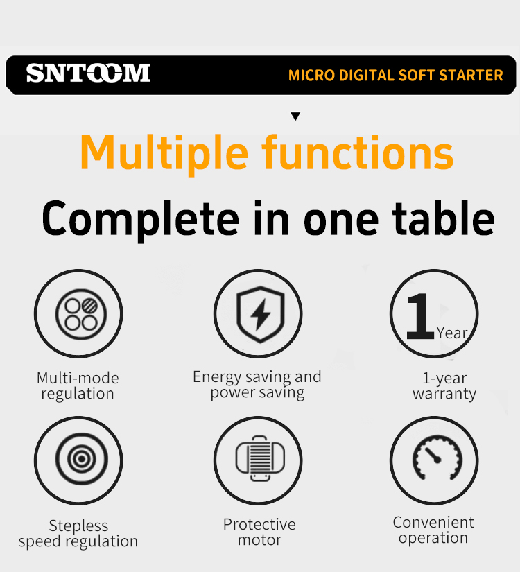 SHR5E series soft starter Six key features