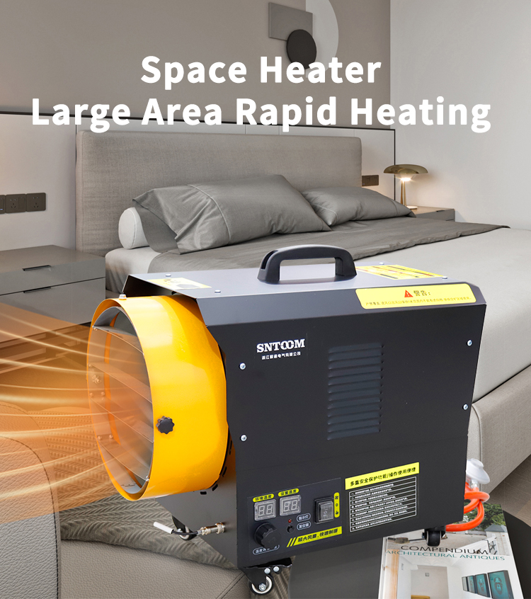 MGQ series warm air heaters right view