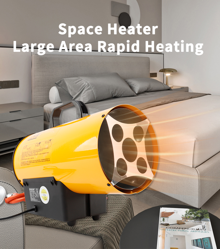 Q12 Industrial gas heater left view