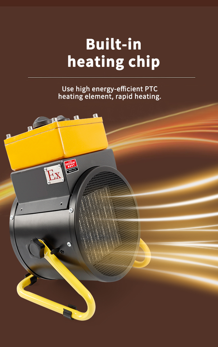 ST-2EX-LD (T) Explosion proof Warm Air Heater side view