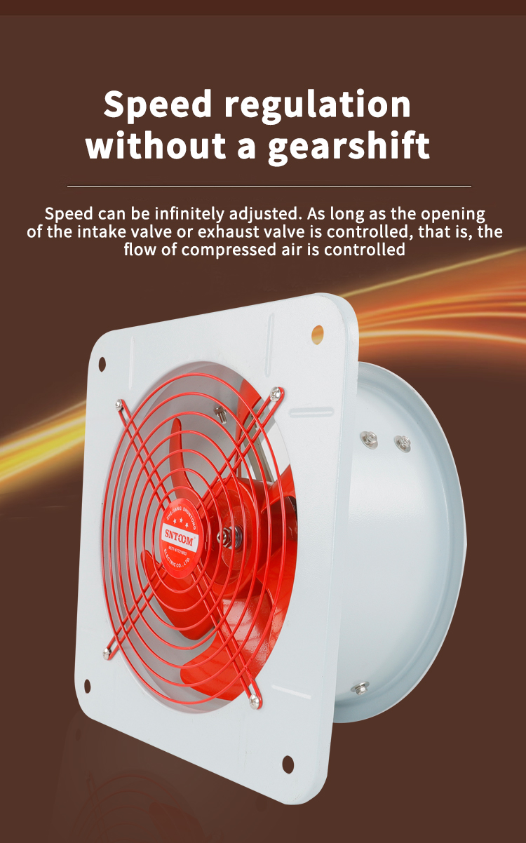 12-28 inch energy-saving and low-noise BFAG explosion-proof pneumatic axial flow fan