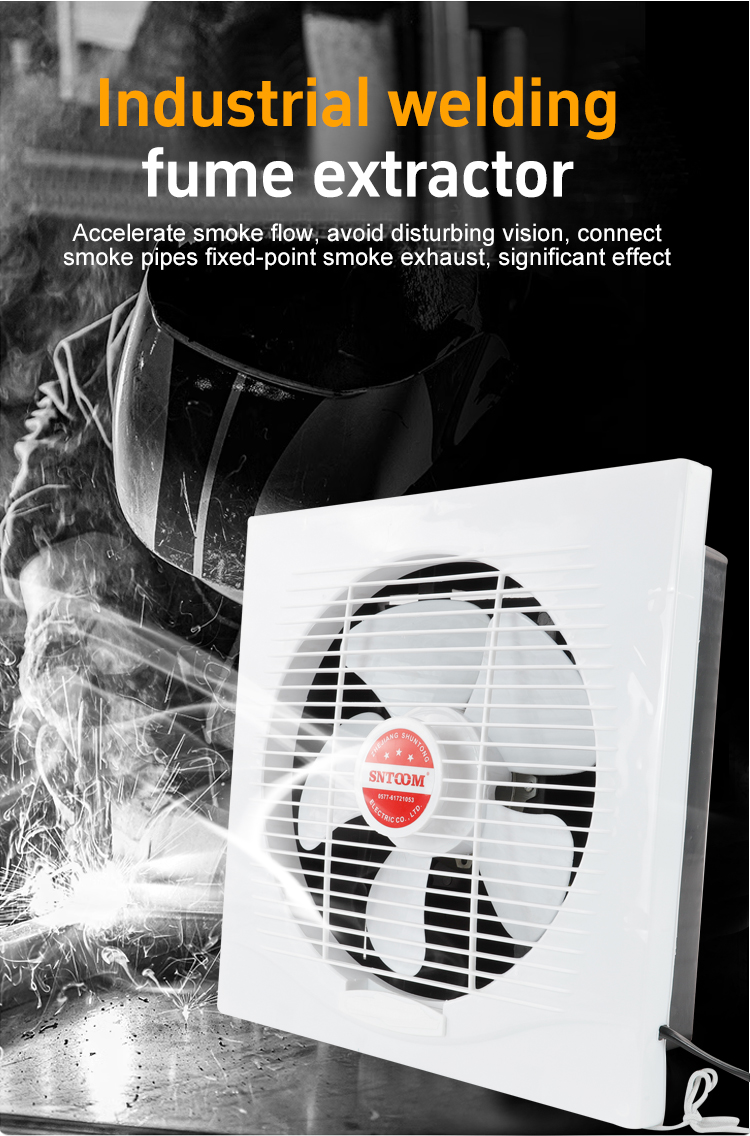 Side view of ST-25 window fan