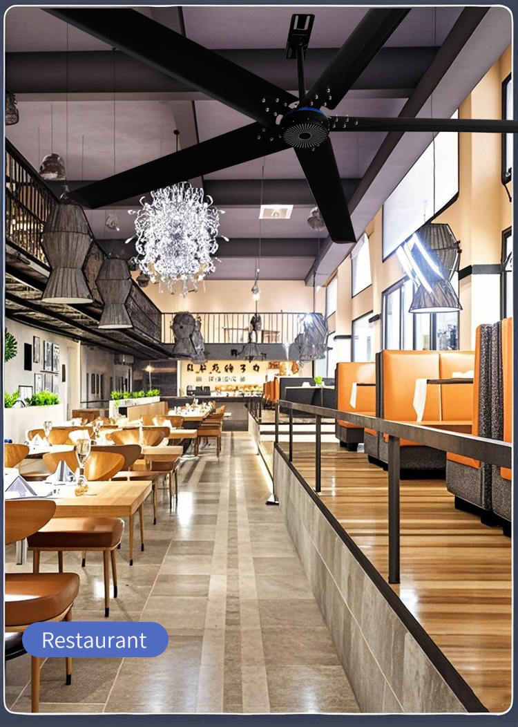 Large ceiling fan suitable for Restaurant