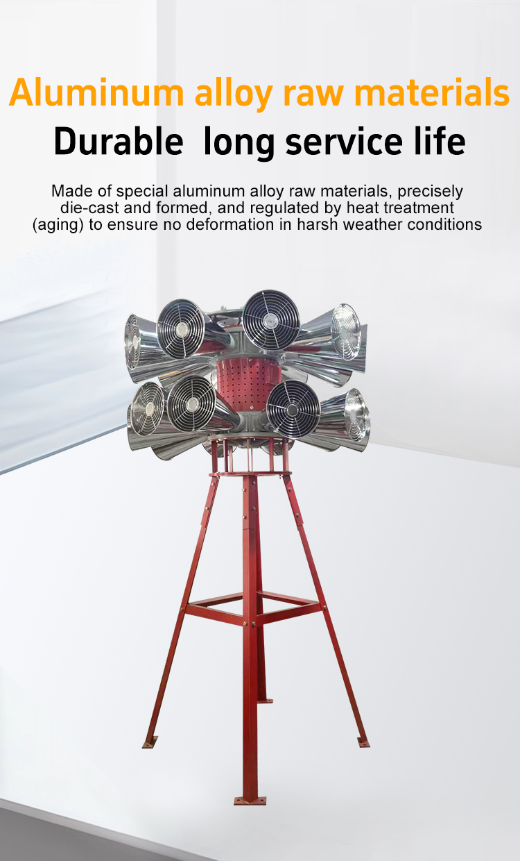 Durable vertical dual-headband stand alarm