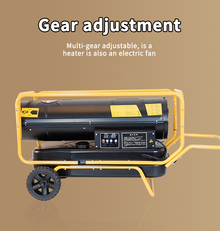 XLH-0-25KW fuel-powered warm air heater left view