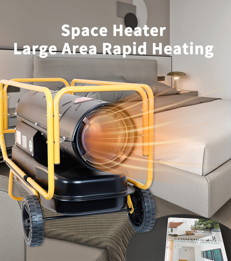 XLH-0-25KW fuel-powered warm air heater front view