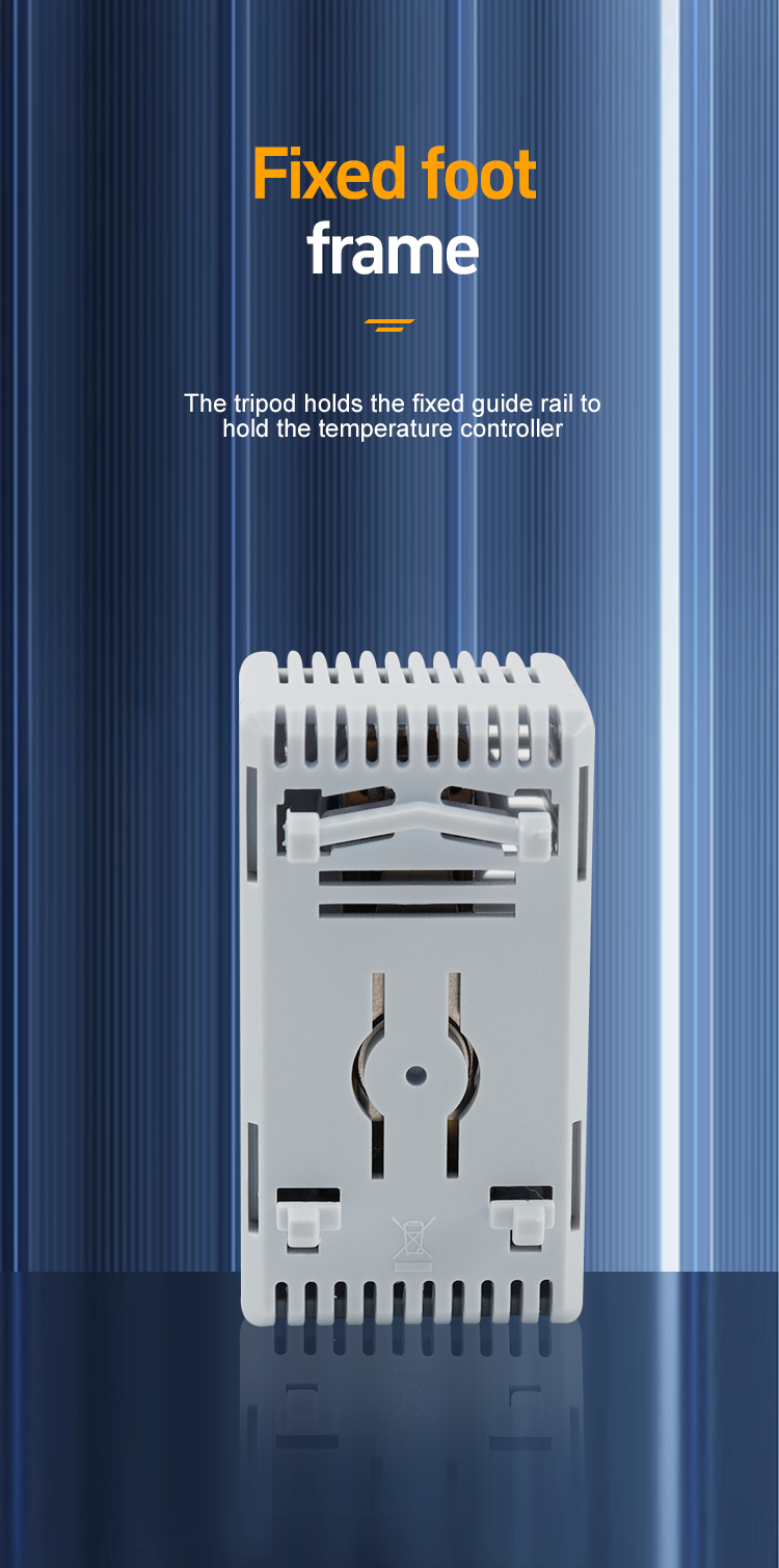 Back view of temperature controller