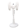 ST360-002DC white dual-headed 360-degree cruise electric fan