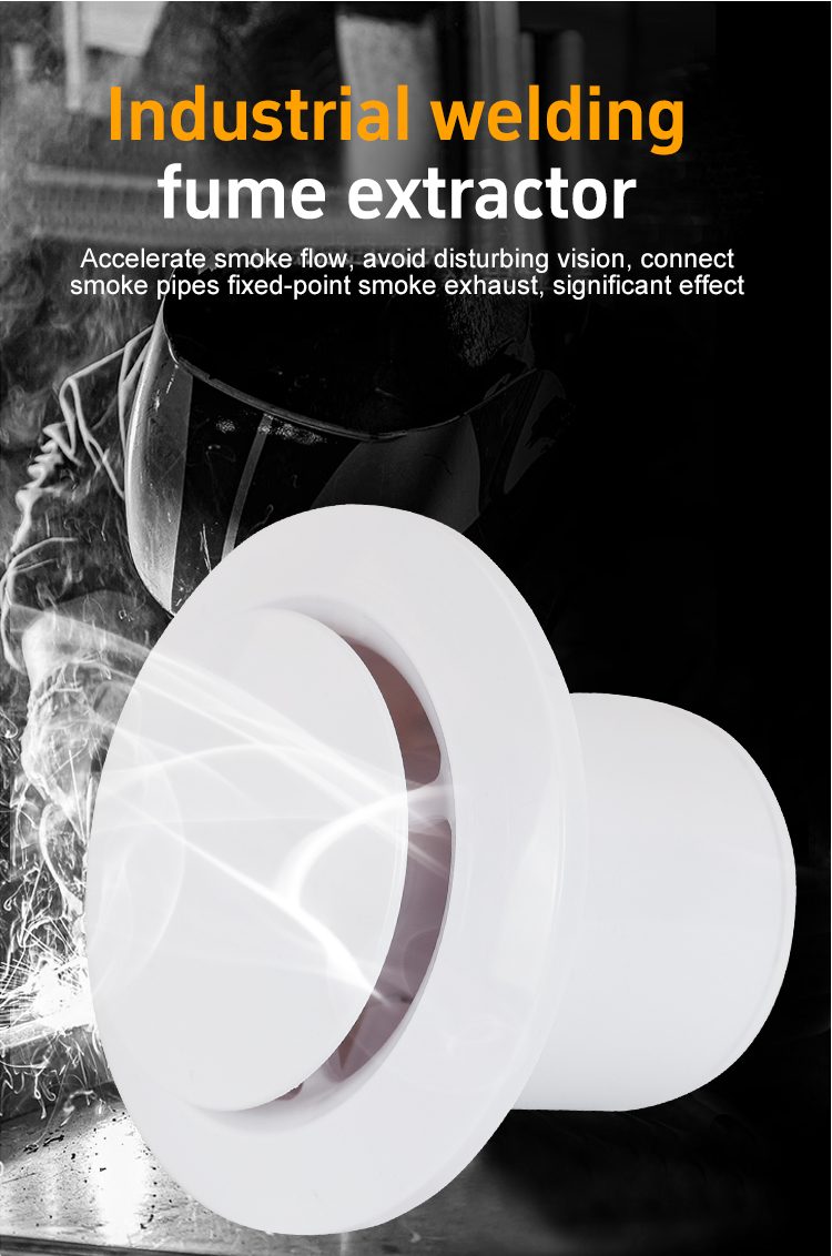 Side view of wall mounted ventilation fan