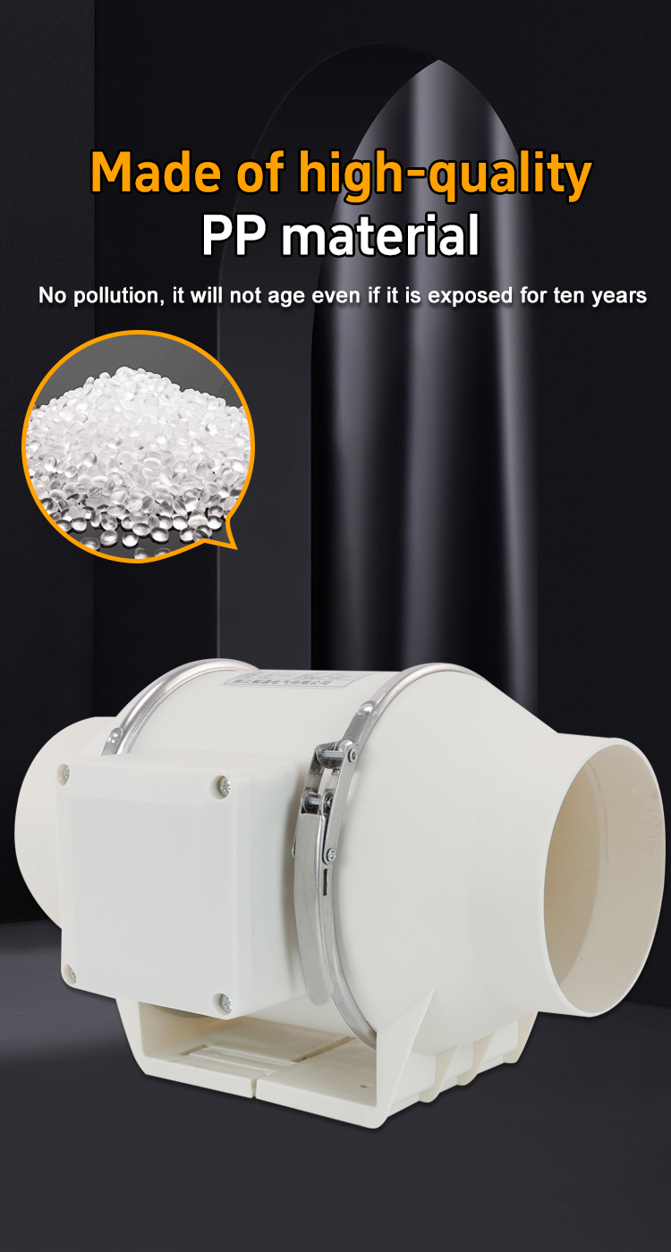 ST-100H diagonal flow pipeline booster fan