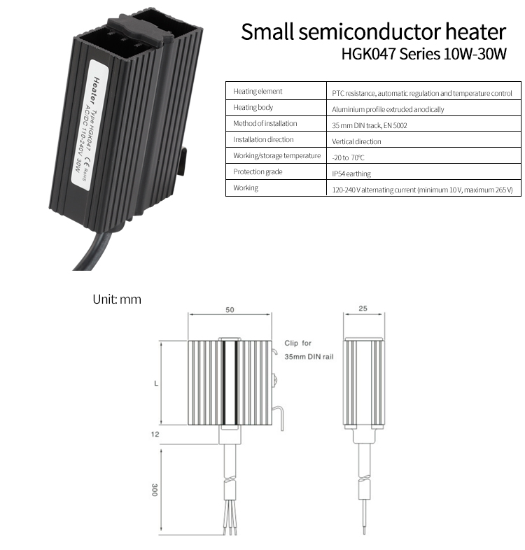 HGK047 Series 10W-30W parameter table