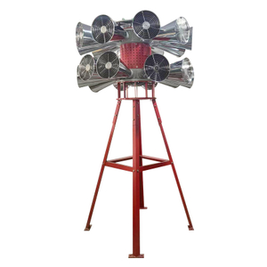 Vertical dual head alarm with bracket large alarm