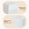 One To Two Functions with Switch Multi-function Multi-position Socket Converter Portable Power Plug