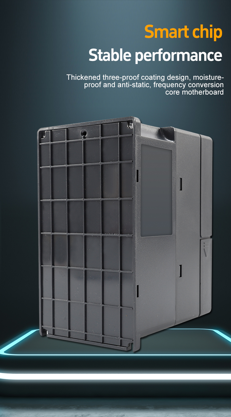 880 series overload vector frequency converter rear view