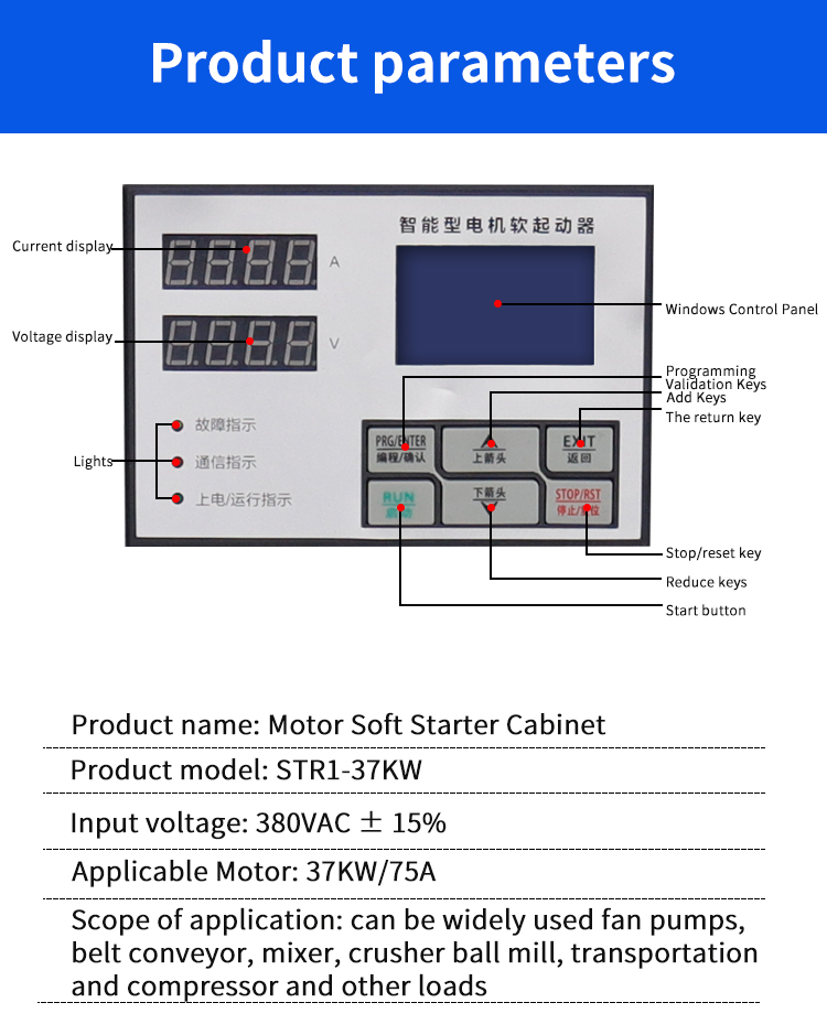 Product parameters