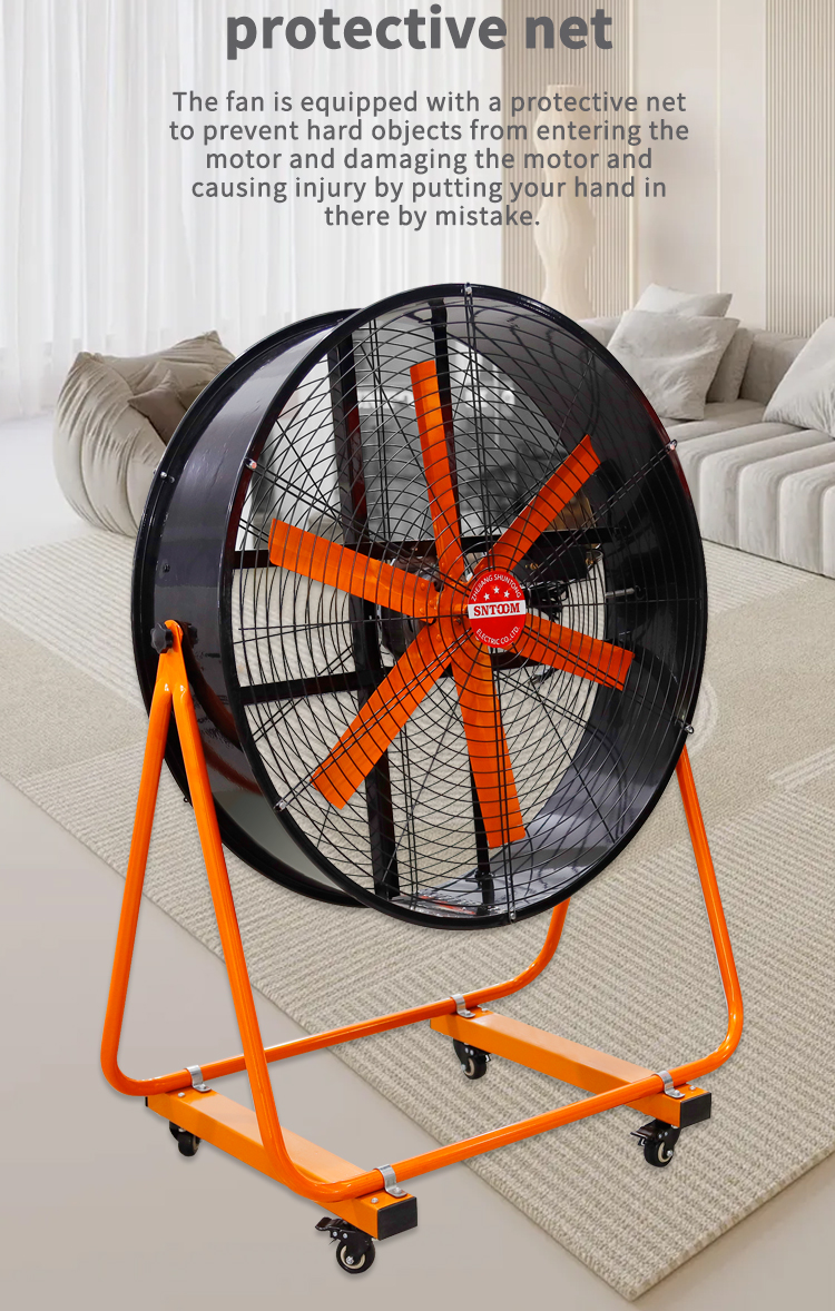 Characteristics of high air volume threshing fan