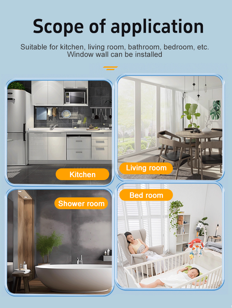 Square ventilation fan suitable environment
