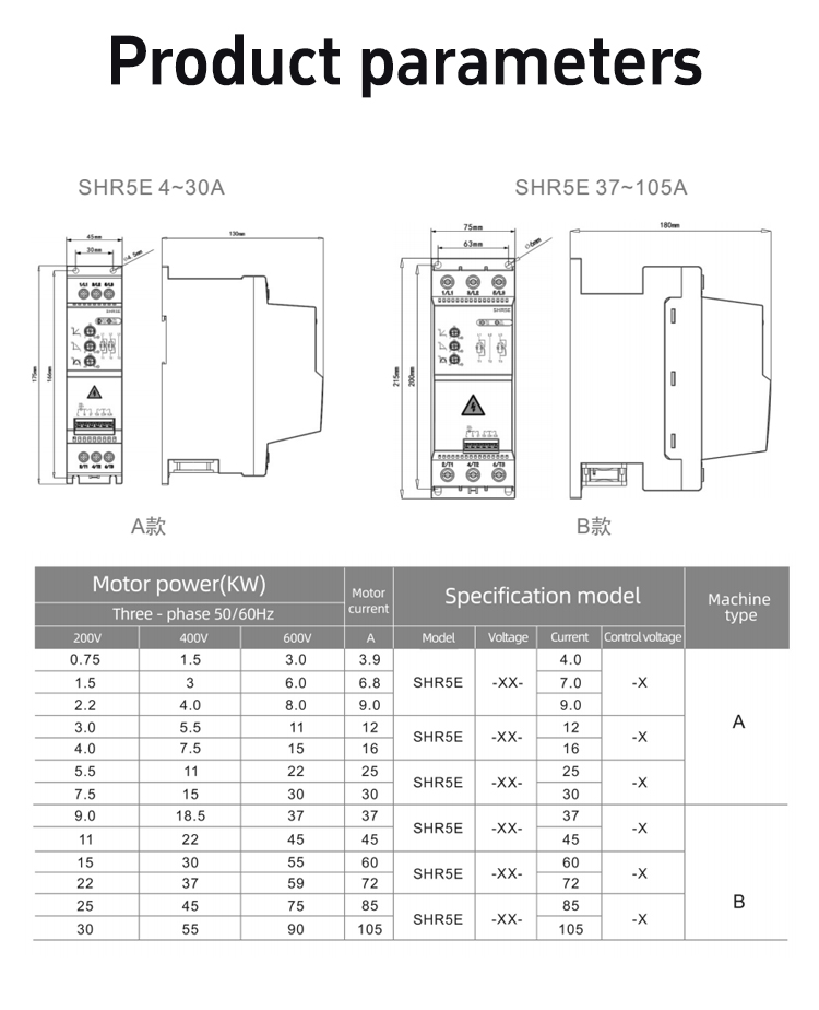 SHR5E series soft starter (7)