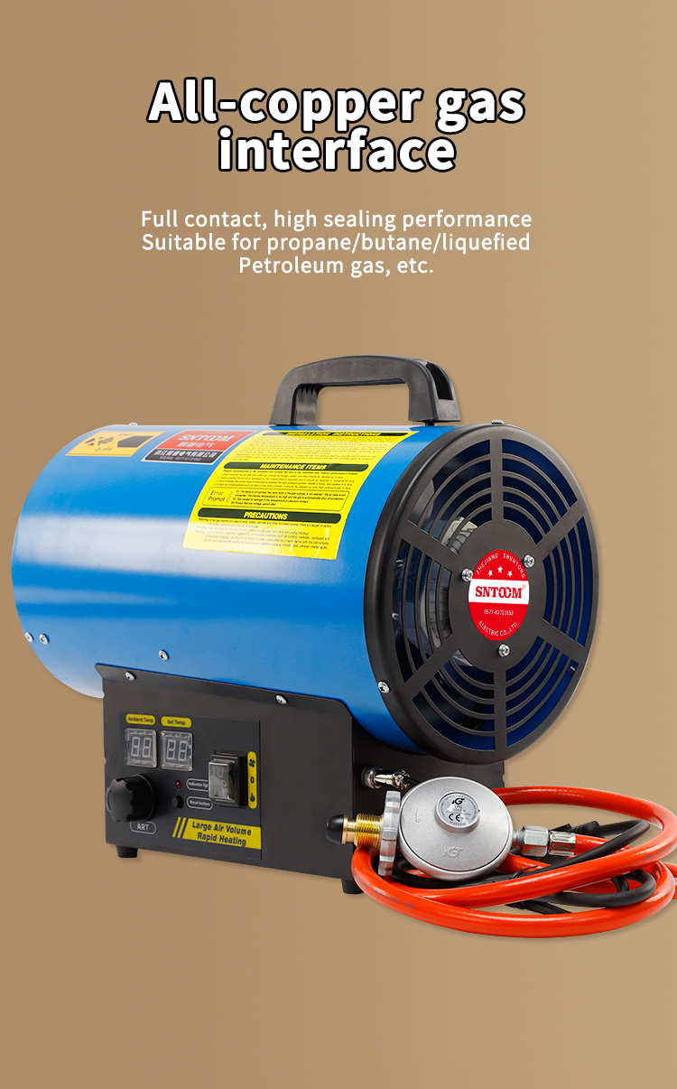 MGQ series industrial heaters rear view