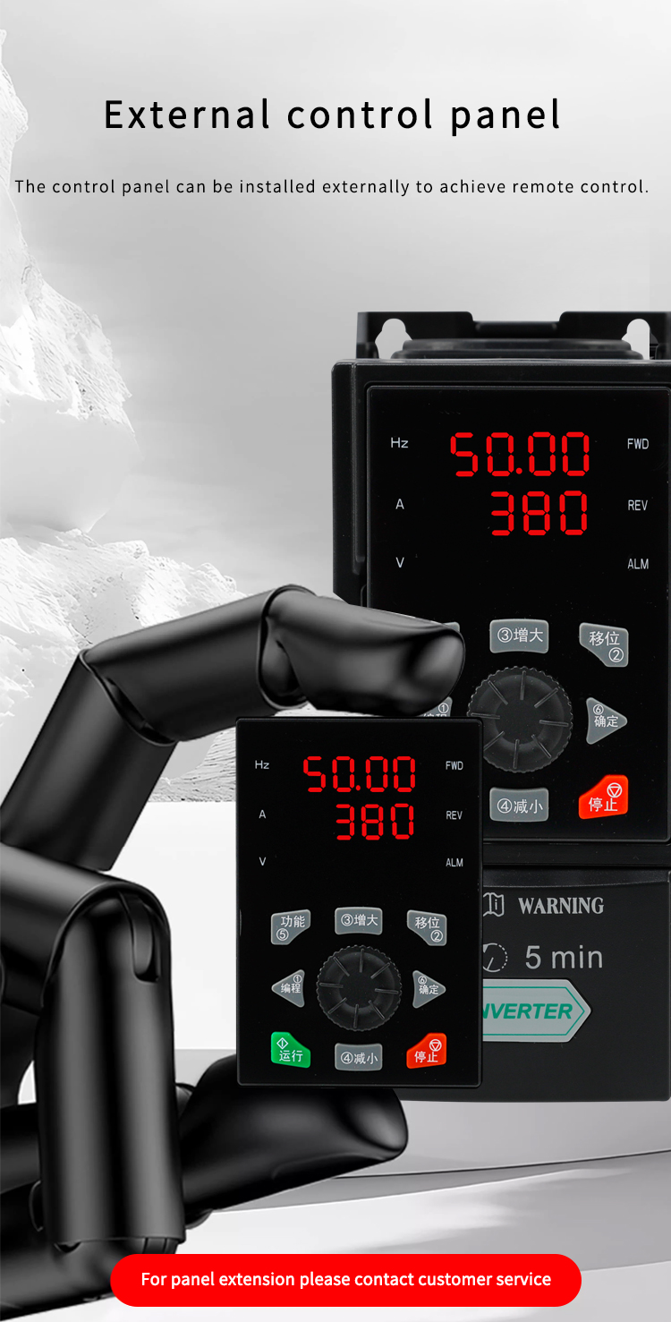 External control panel