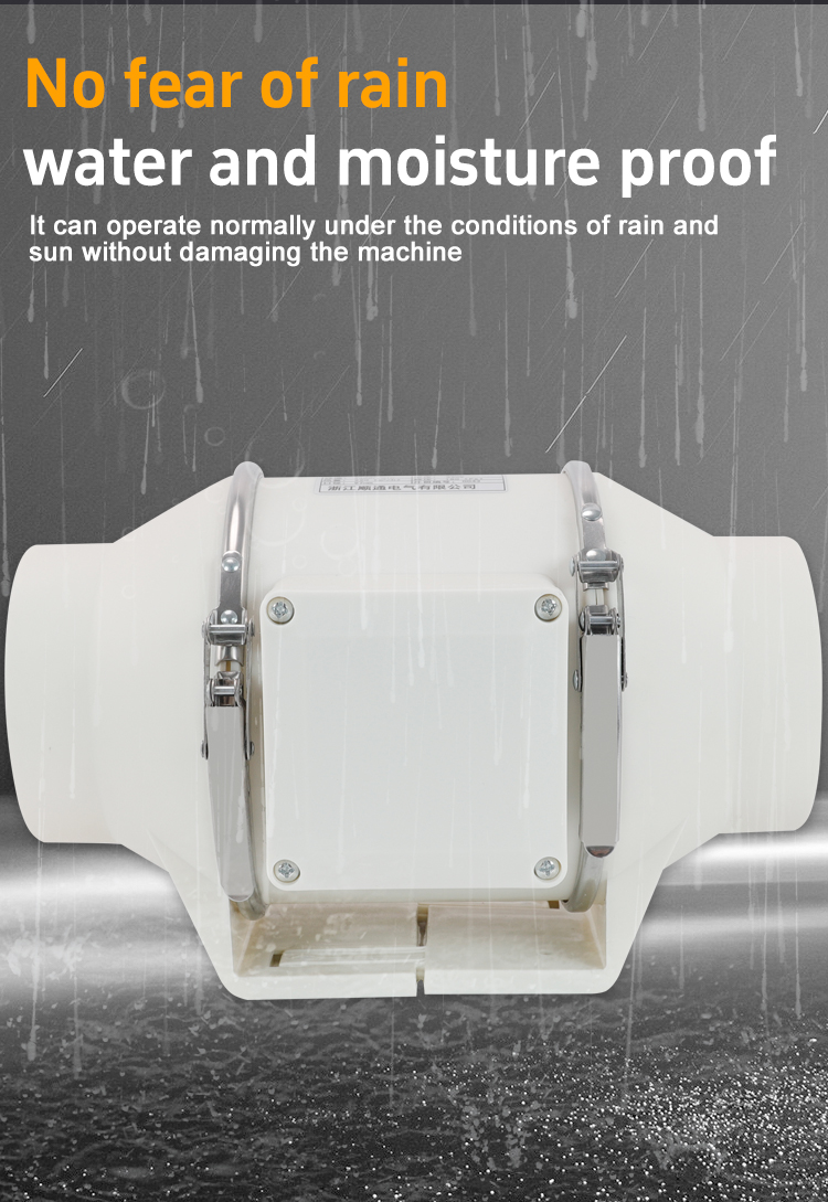 ST-100H diagonal flow pipeline booster fan