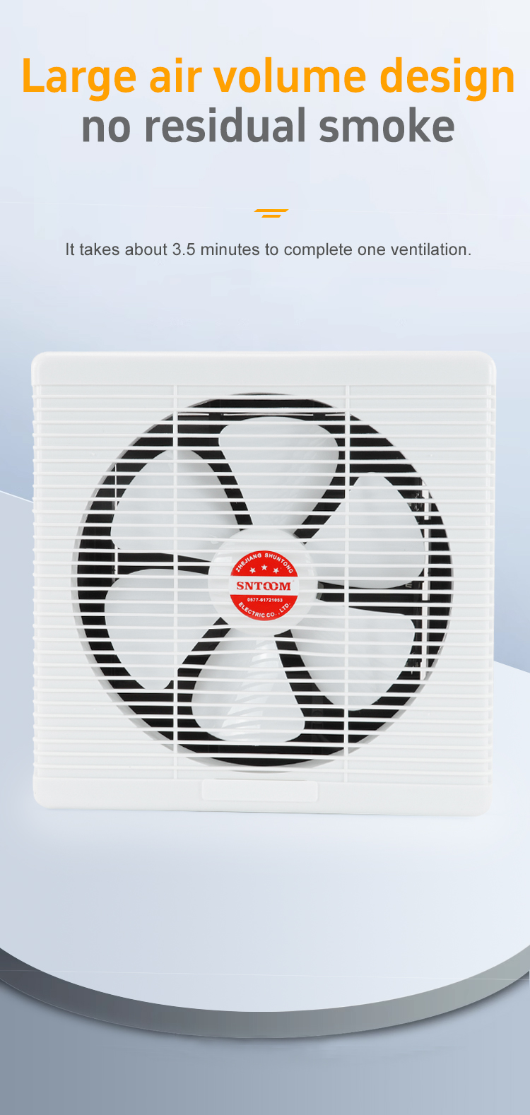 ST-CS-03 window fan can exhaust smoke