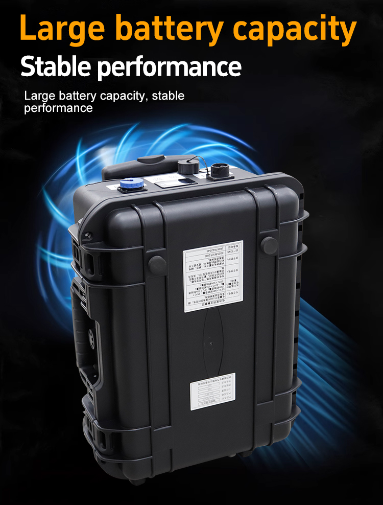 The smoke extractor has a large battery capacity
