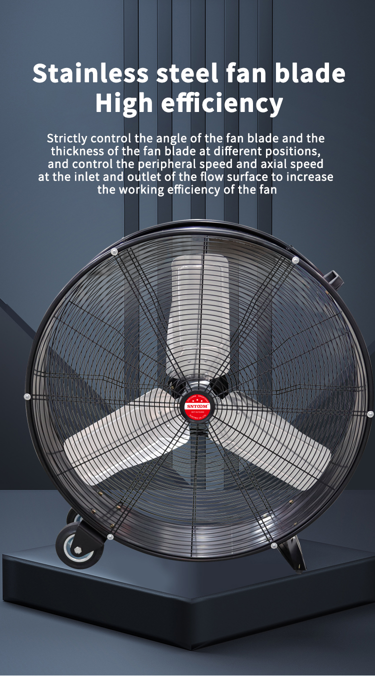 Front view of blower