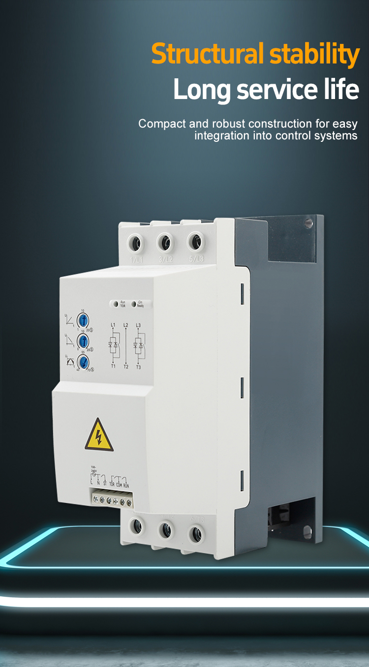 SHR5E series soft starter right view