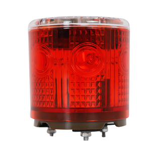 Solar Warning Light Portable Solar-Powered Strobe Light