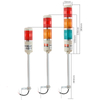 LED Alarm Light Three-Color Sound Light Flashes Constantly Machine Tool Tower Light