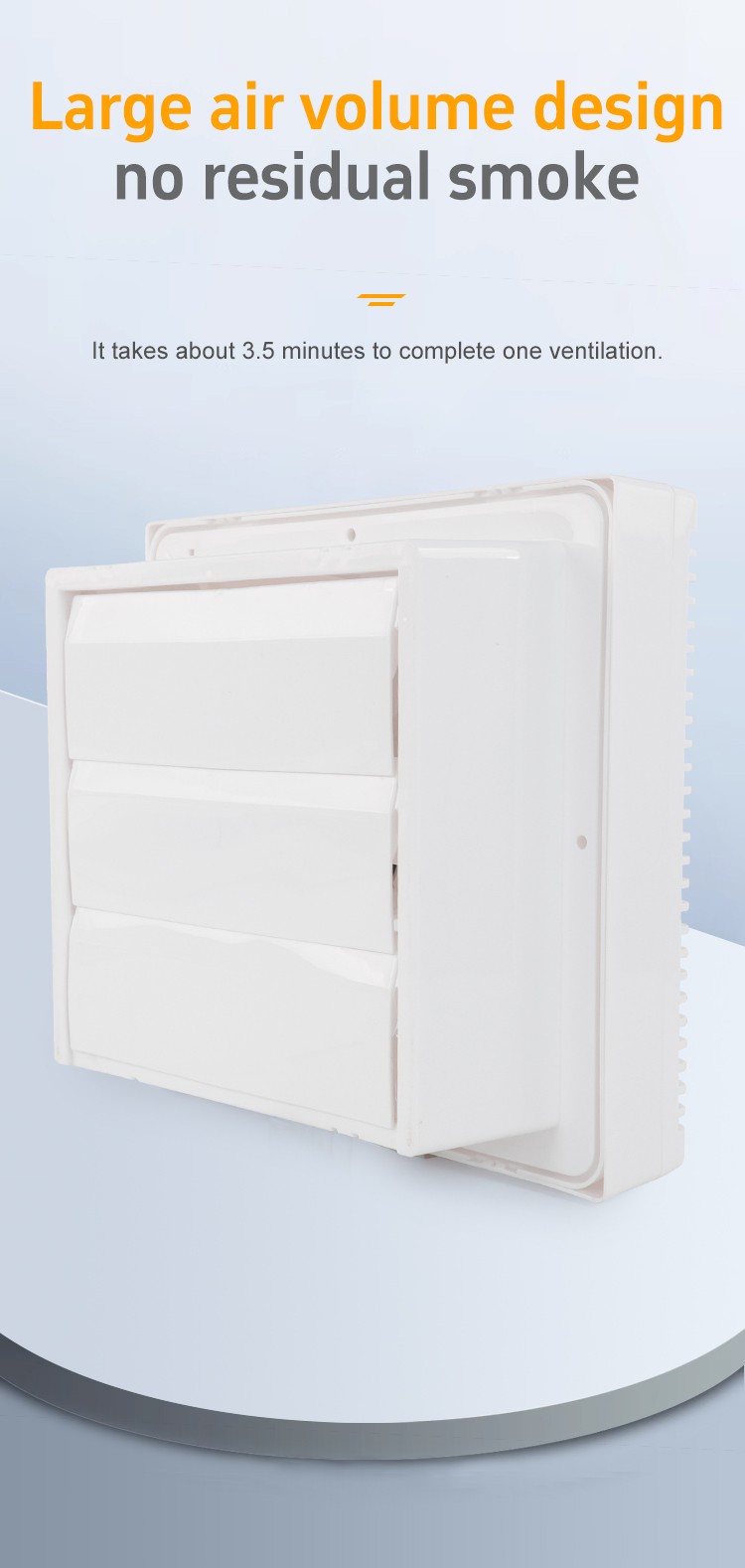 Square ventilation fan exhaust diagram
