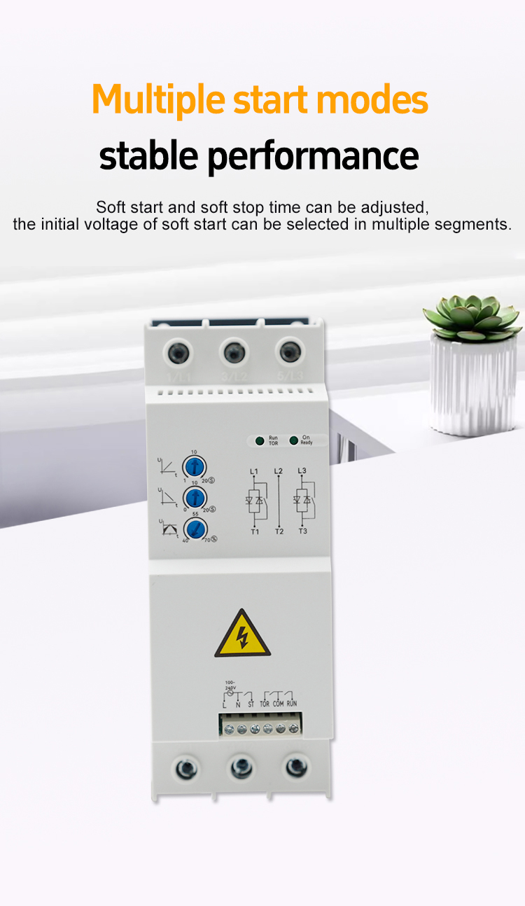 SHR5E series soft starter front view