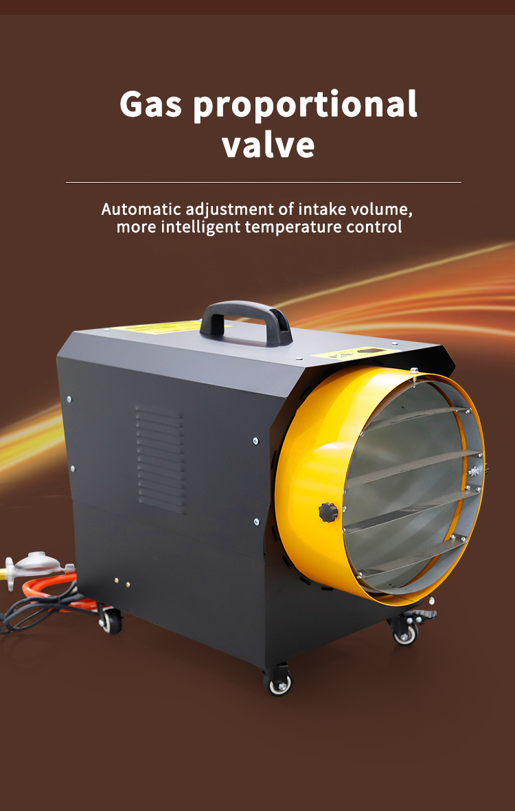 MGQ series warm air heaters left view