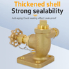 Thickened Shell Strong Sealing American Drain Valve Brass Material Wear-Resistant Durable Long Service Life