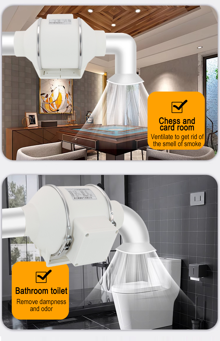 ST-100 oblique flow pipeline booster fan